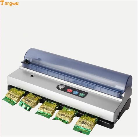 Free shipping Commercial food vacuum packaging machine for fully automatic small household ...