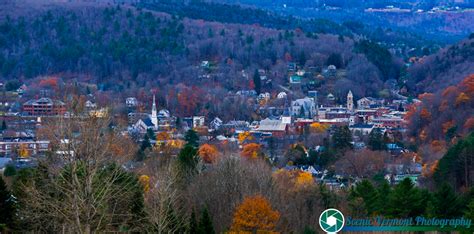 Scenic Vermont Photography - Looking down into Montpelier while waiting ...