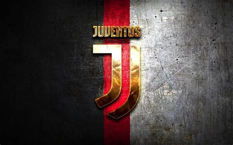 Download wallpapers Juventus FC, golden logo, Juve, black and white ...