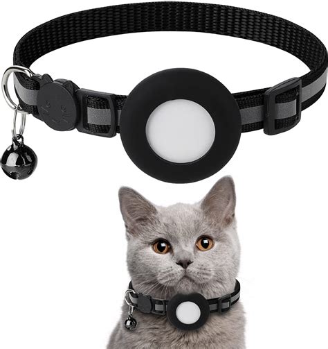 Airtag Cat Collar, Air tag Cat Collar with Bell and Safety Buckle in 3/ ...