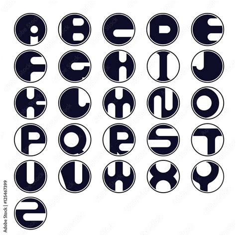 Circle letter icon abstract logo design vector template. Stock Vector ...