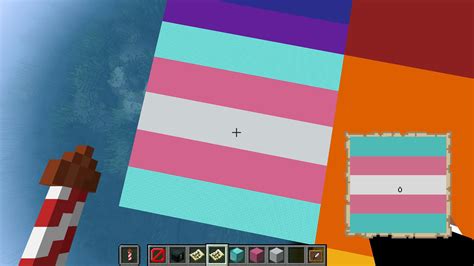 Made the Trans flag in Minecraft as MapArt! : r/traaaaaaannnnnnnnnns