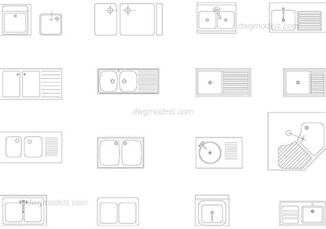 Double Bathroom Sink Dwg – Artcomcrea