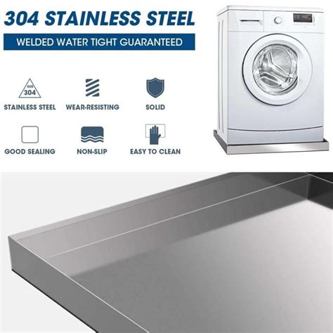 * Stainless Steel Washing Machine Drain Pan | Washer Machine Floor Tray