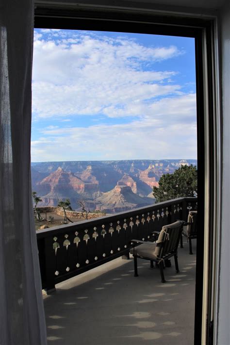 View from room of Fred Harvey Suite, El Tovar, Grand Canyon, July 2019 ...