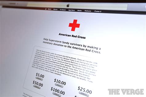 American Red Cross donations for Hurricane Sandy relief now being accepted through iTunes - The ...