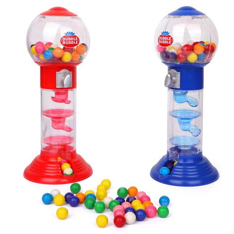 10.5" Spiral Gumball Machine - Dubble Bubble Spiral Style Fun Gumball Bank - 1 Piece Color May ...