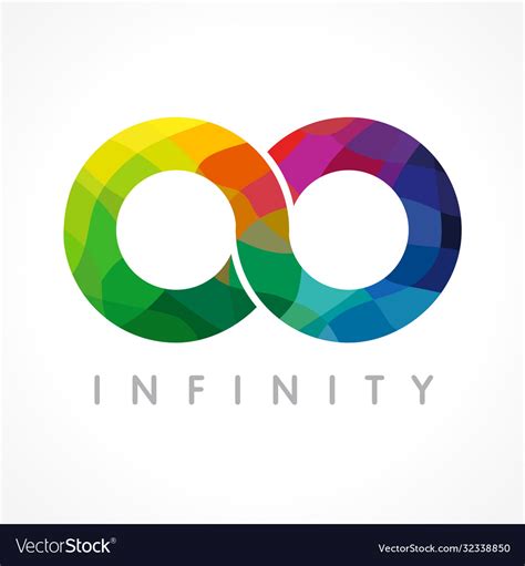 Infinity color logo Royalty Free Vector Image - VectorStock