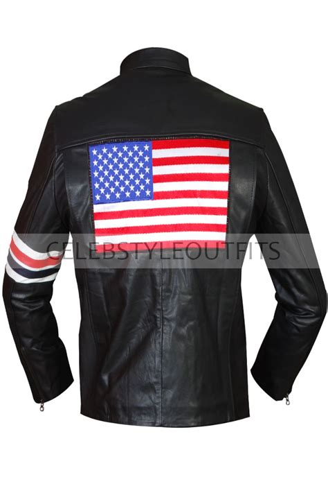 Peter Fonda Easy Rider Wyatt Biker Black Leather Jacket