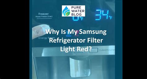 Samsung Refrigerator Filter Light Red? Reset Samsung Fridge Water ...