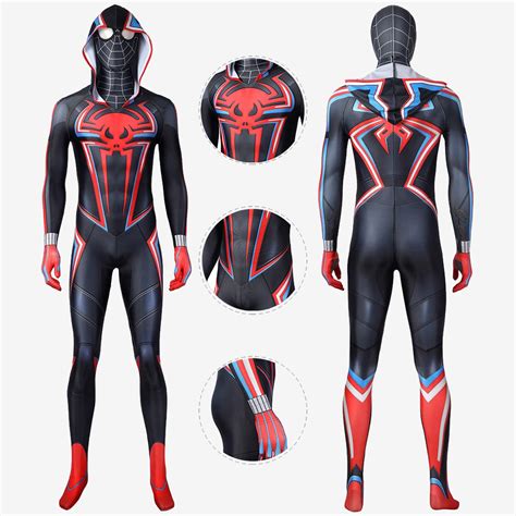 Spider-Man PS5 Costume Cosplay Miles Morales 2099 Suit Unibuy