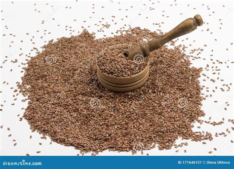 Flax Seeds Source of Omega-3, Fiber and Vegetable Fats Stock Image - Image of clean, fats: 171646157