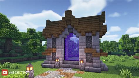 Medieval Nether Portal Design Minecraft Map