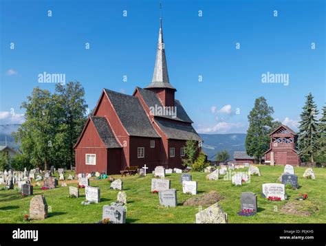 Norway, Stave Churches. The medieval Hegge Stave Church (Hegge ...