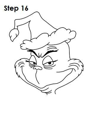 How to Draw The Grinch | Grinch coloring pages, Grinch christmas decorations, Grinch drawing