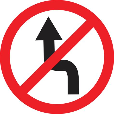 no change lanes sign on white background. traffic sign on the roadside symbol. flat style ...