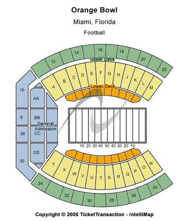 Orange Bowl Stadium Tickets in Miami Florida, Orange Bowl Stadium ...