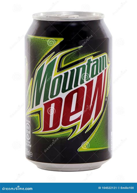 Can of Mountain Dew drink editorial photo. Image of illustrative ...