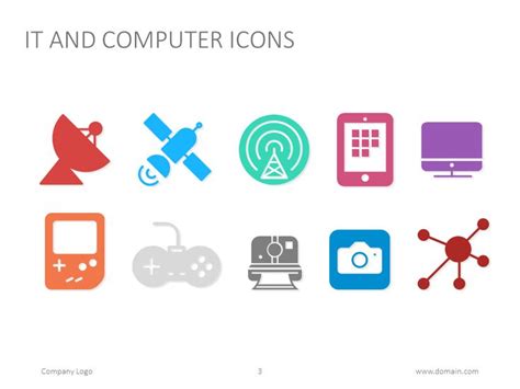 IT and computer icons for PowerPoint presentations #technology | Computer icon, Data ...