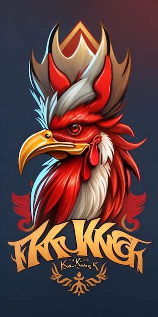 Premium AI Image | Chicken king logo 3