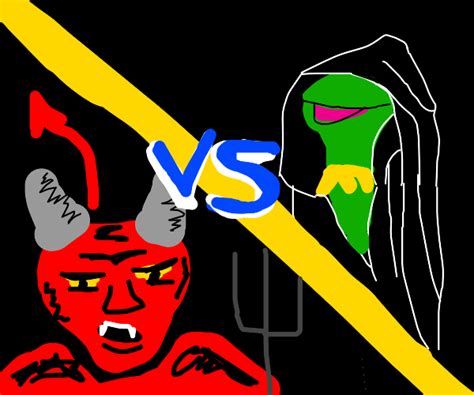 Kermit vs the Devil - Drawception