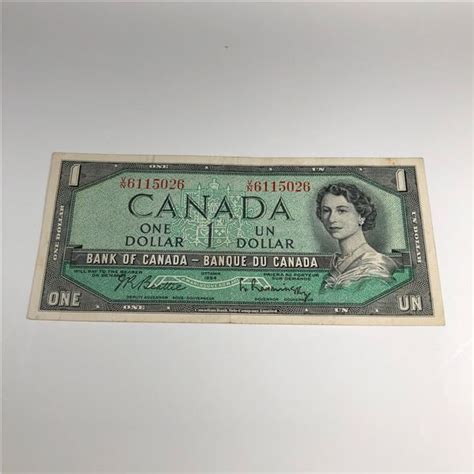 1 1954 Canadian Dollar Bill