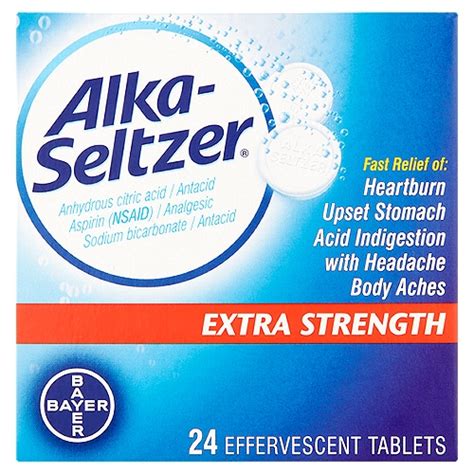 Alka-Seltzer Extra Strength, Effervescent Tablets