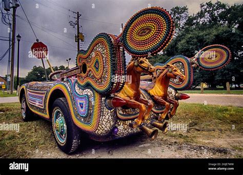 american car culture art car museum Usa houston texas Stock Photo - Alamy