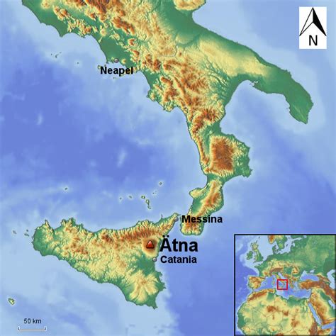 StepMap - Der Ätna - Landkarte für Deutschland