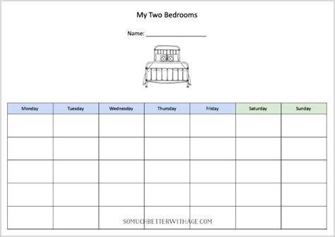 Co-Parenting Schedules- Free Printables (Lists for Two Households to ...