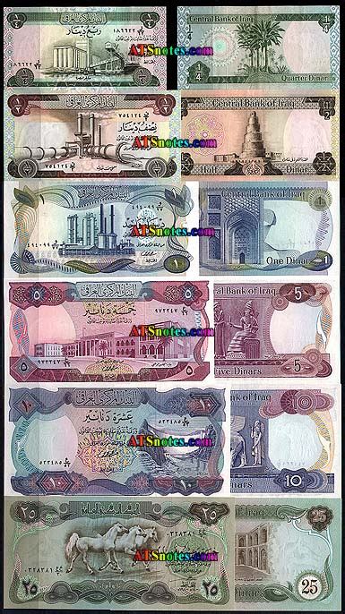 Iraq banknotes - Iraq paper money catalog and Iraqi currency history