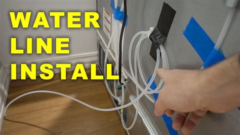 How To Install A Water Line To Your Refrigerator - YouTube