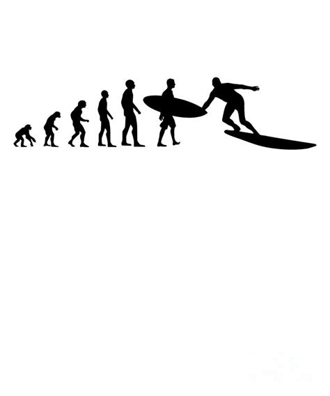 Surfer Evolution Design Digital Art by Mike G - Fine Art America