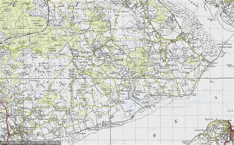 Historic Ordnance Survey Map of Bucklers Hard, 1945