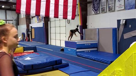 gymnastics vaulting practice - YouTube