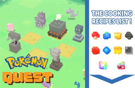 The list of all Pokemon Quest recipes for the cooking cauldron | Kill ...