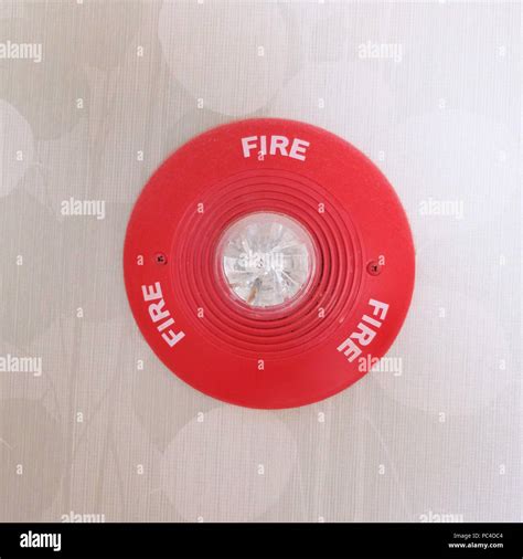 Fire alarm alert system in hotel room Stock Photo - Alamy