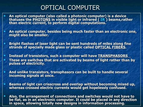 Optical Computing