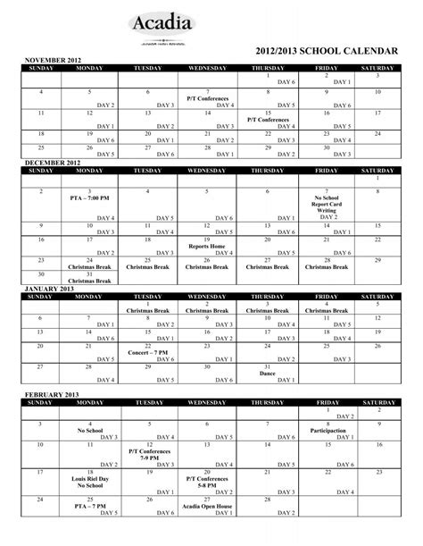 2000/2001 SCHOOL CALENDAR - Pembina Trails School Division