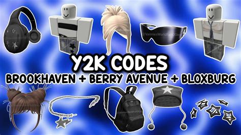 Y2K ACCESSORY ID CODES FOR BROOKHAVEN 🏡RP, BERRY AVENUE & BLOXBURG ☆ ️ - YouTube