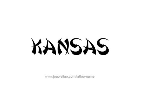 Kansas USA State Name Tattoo Designs - Page 5 of 5 - Tattoos with Names