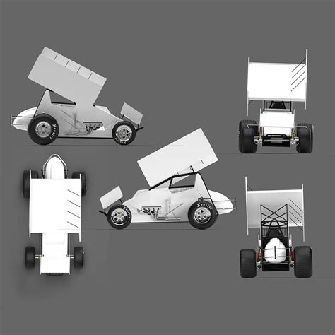 Sprint Car Livery Template - Motorsport Graphics