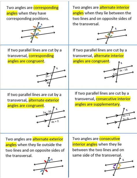 Parallel and Perpendicular Lines | Teaching geometry, Studying math, Math methods