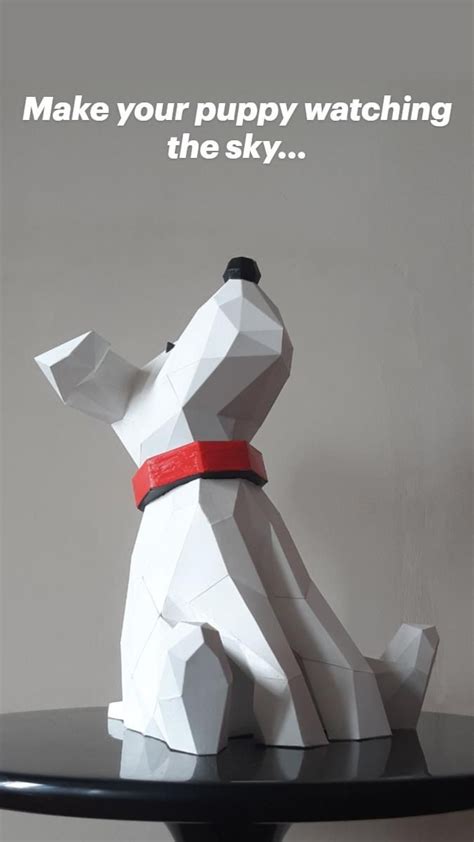 Puppy papercraft pattern | Mini cosas, Cosas creativas, Creatividad