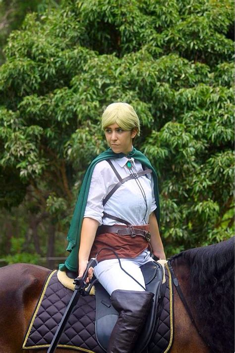 Erwin Smith on a horse Photoshoot | Cosplay Amino