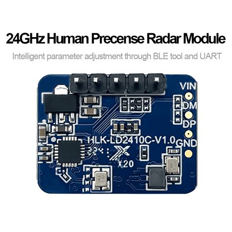 HLK-LD2410C 24Ghz Human Presence Induction Distance Detection Radar Sensor Module support BLE ...