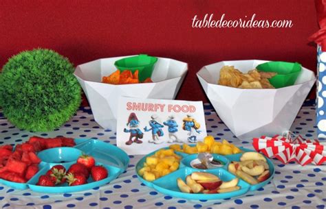 Smurf Birthday Party Food Ideas & Smurf Theme