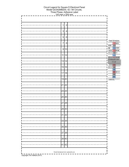 Printable Free Electrical Panel Label Template Excel / Free Printable ...