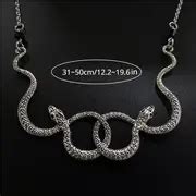 Snake Snake Necklace Pendant Necklace Men Women - Temu