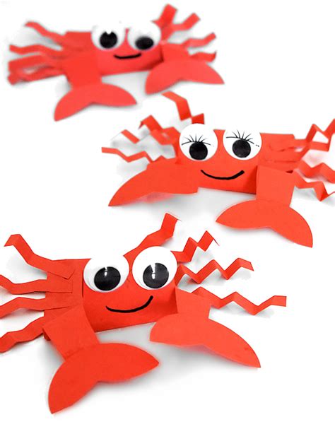 Handprint Crab Craft - Our Kid Things